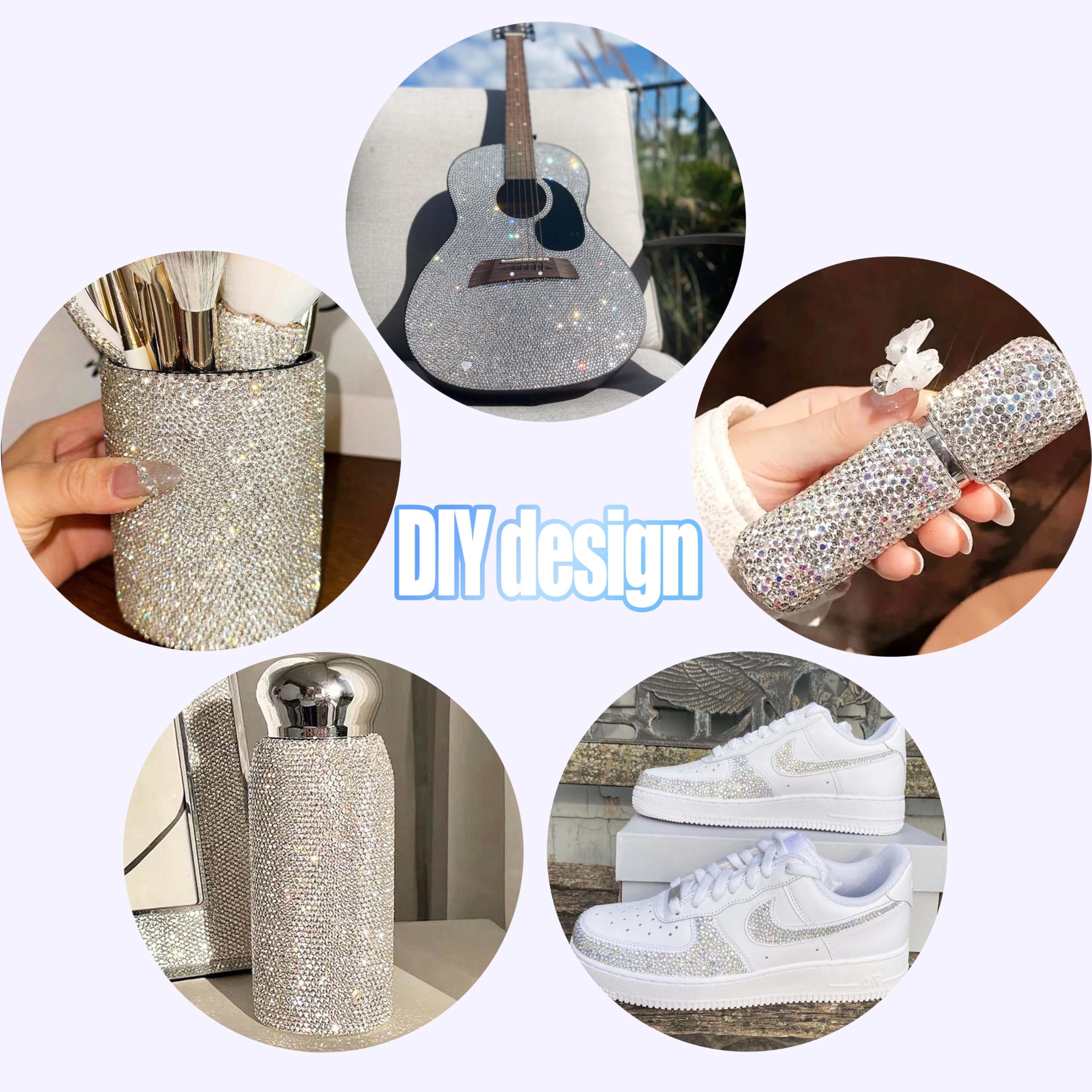 LERBOU customized tumbler and phone case showcasing finished sparkle