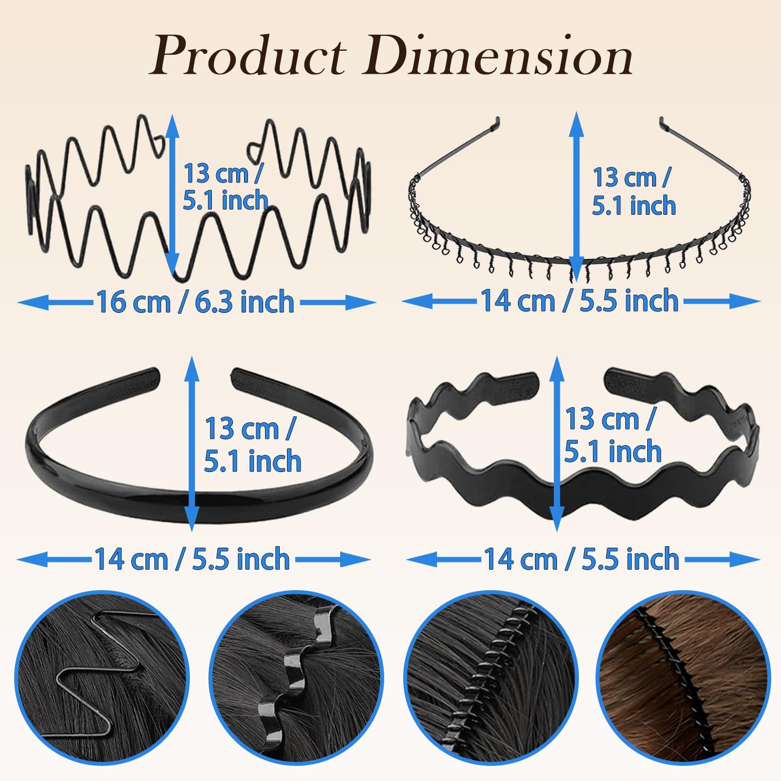LERNOU headband held in hand illustrating compact size and adjustability