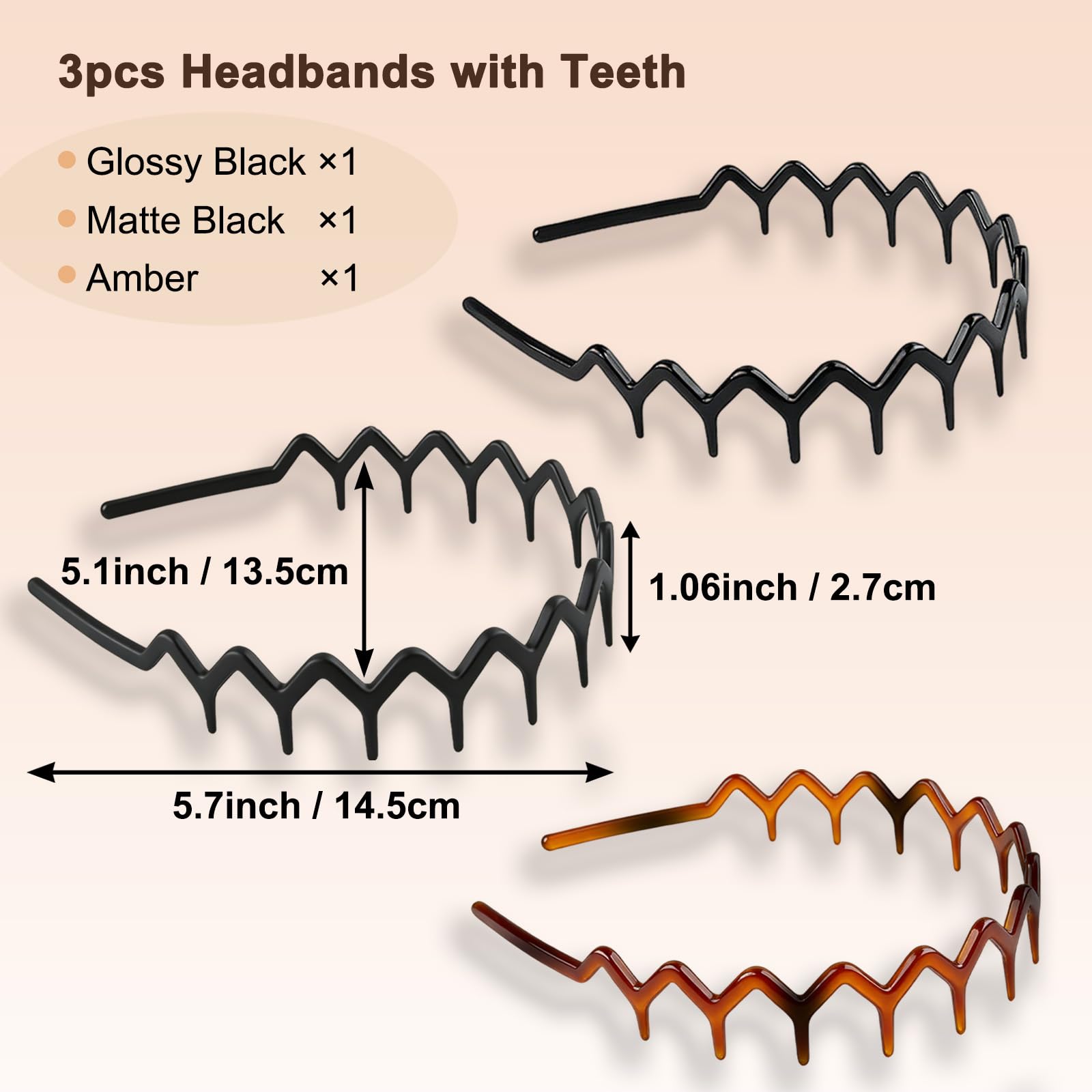 LERNOU headband worn with slicked-back ponytail for polished look