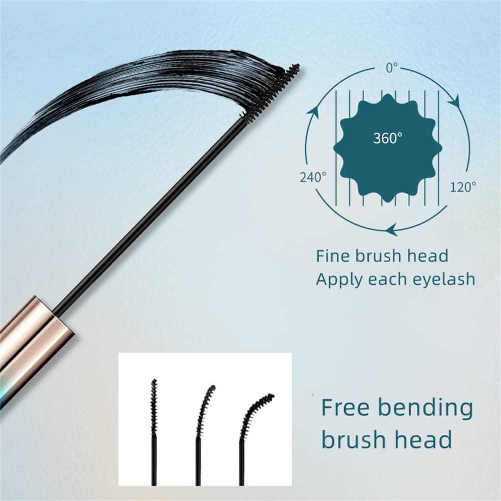LESITI before and after lash swatch showing length and visible volume