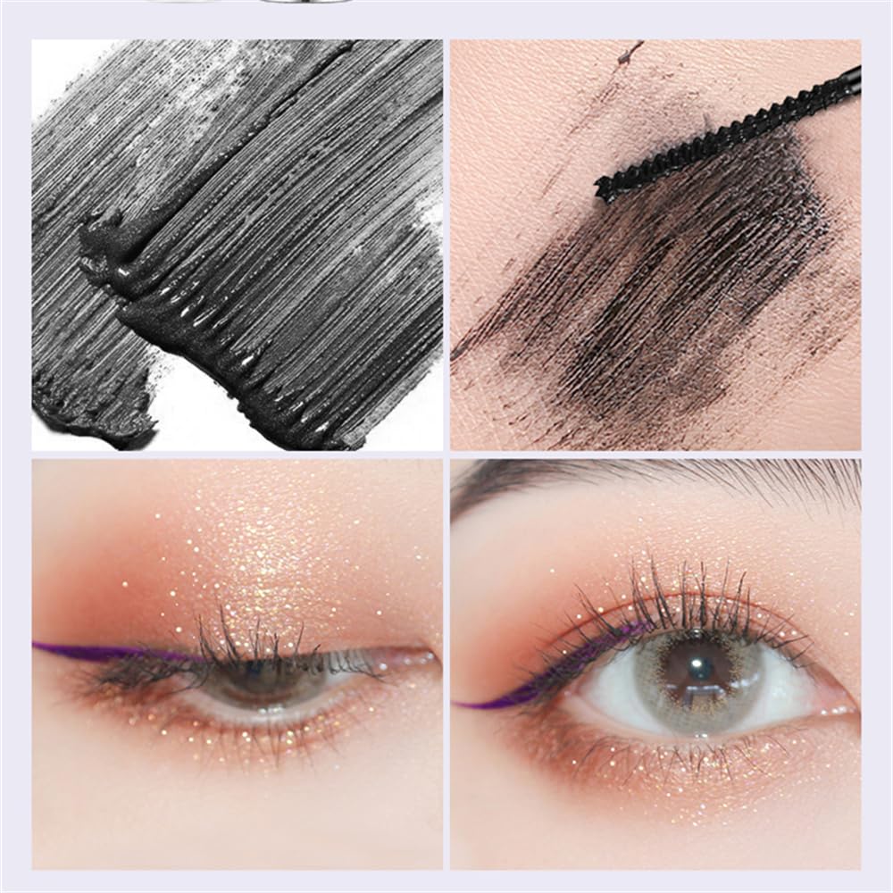 LESITI mascara applied on model lashes for visible length and lift benefit