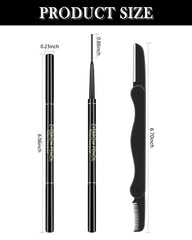 Lestpola before and after brow fill comparison showing improved fullness and polished look