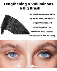 Lestpola before and after lashes showing visible volume and length boost