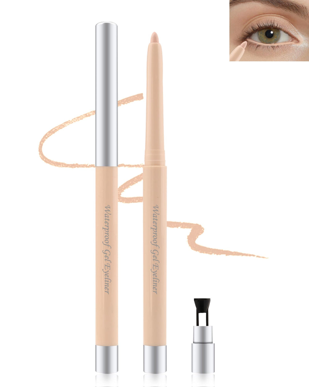 Lestpola front packaging showing nude waterline pencil and benefits