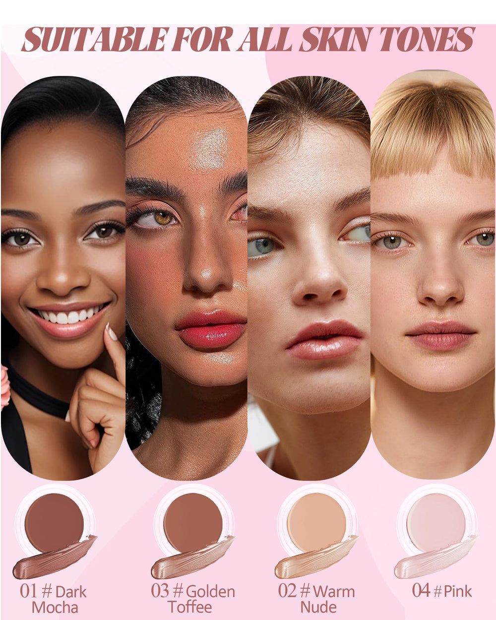 Lestpola applying concealer under eye demonstrating brightening