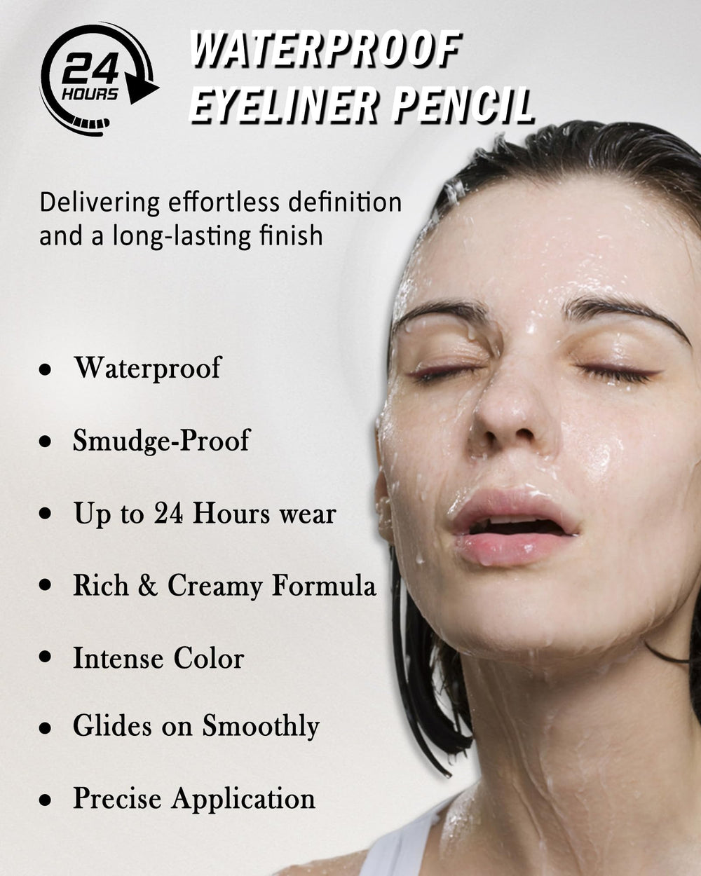 Lestpola pencil applied on waterline for immediate eye brightening
