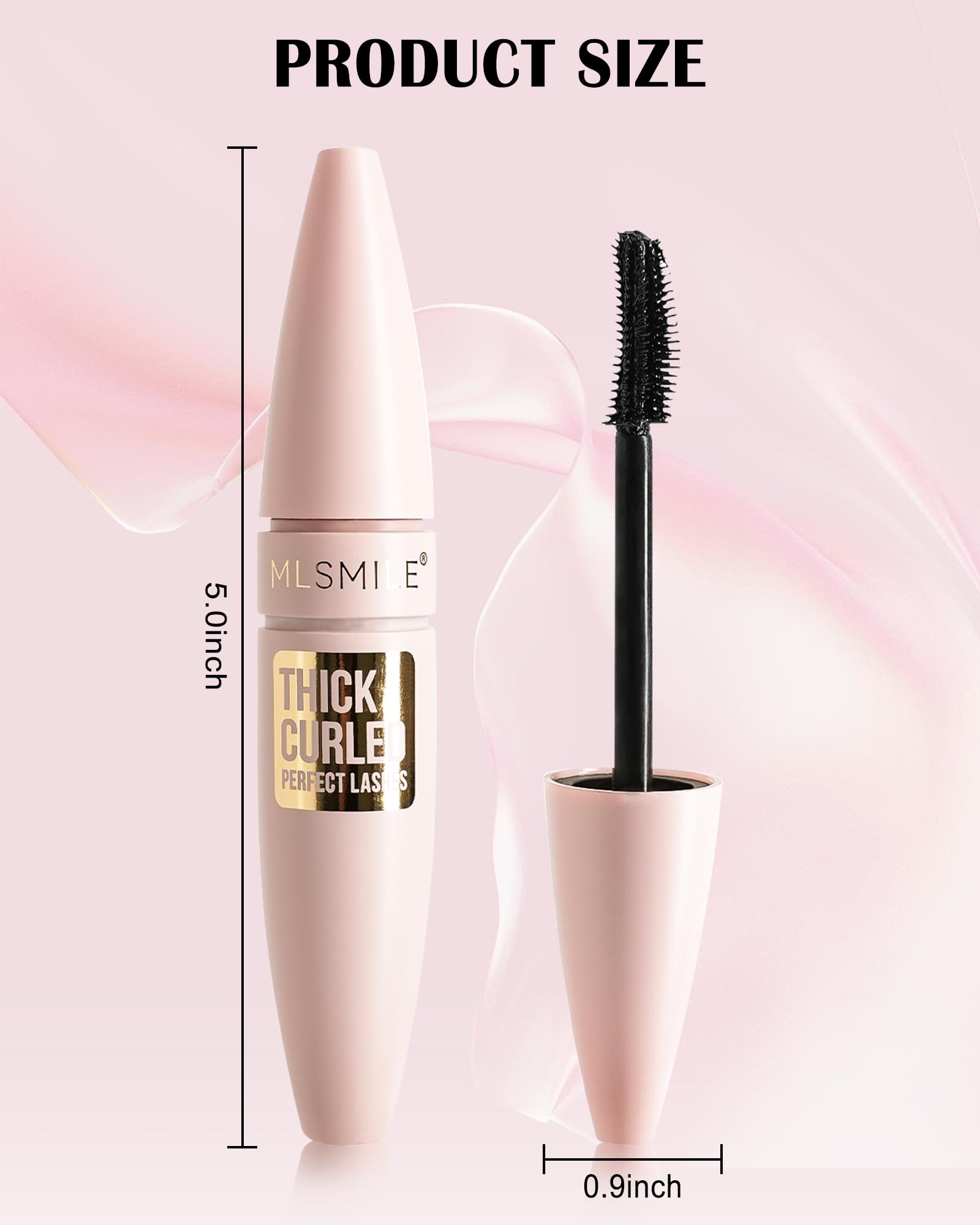 Lestpola model eye wearing mascara showing warm color dimension benefit