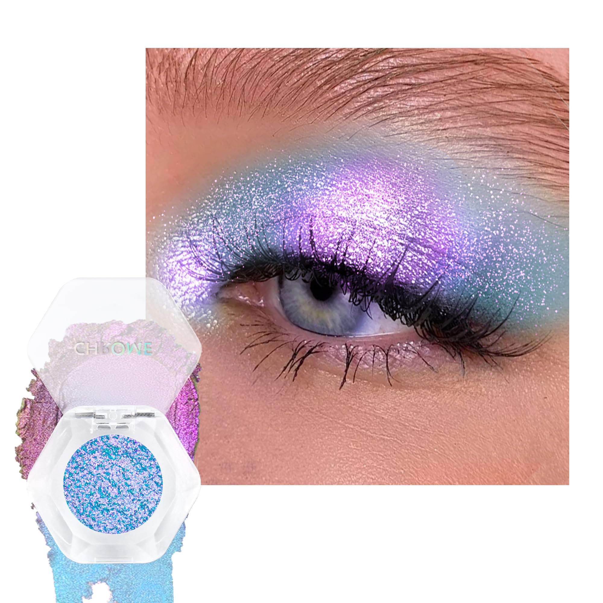 Lestpola front compact showing light blue duochrome shade and portable design