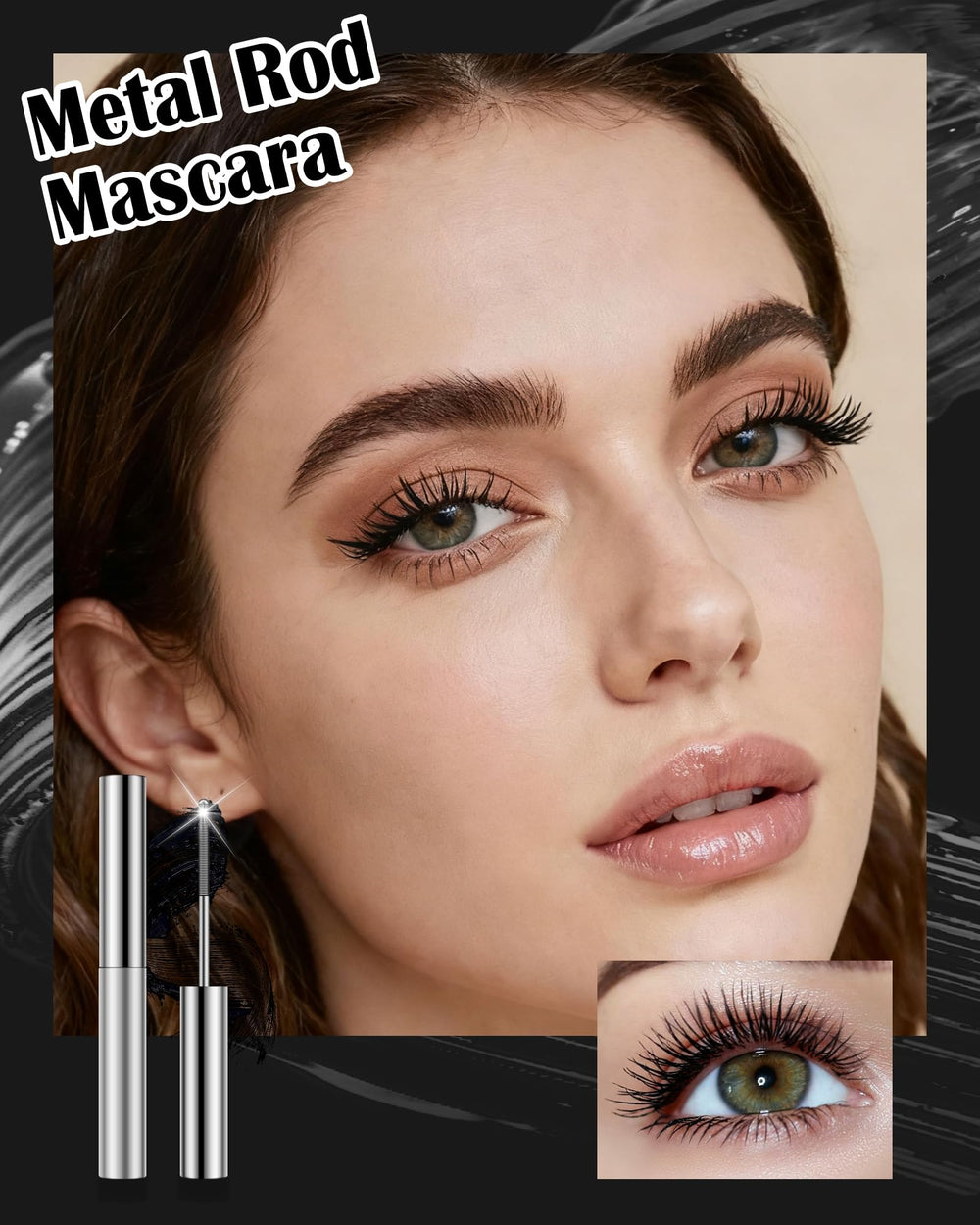 Lestpola metal wand close-up revealing 0.5mm precision for defined lashes