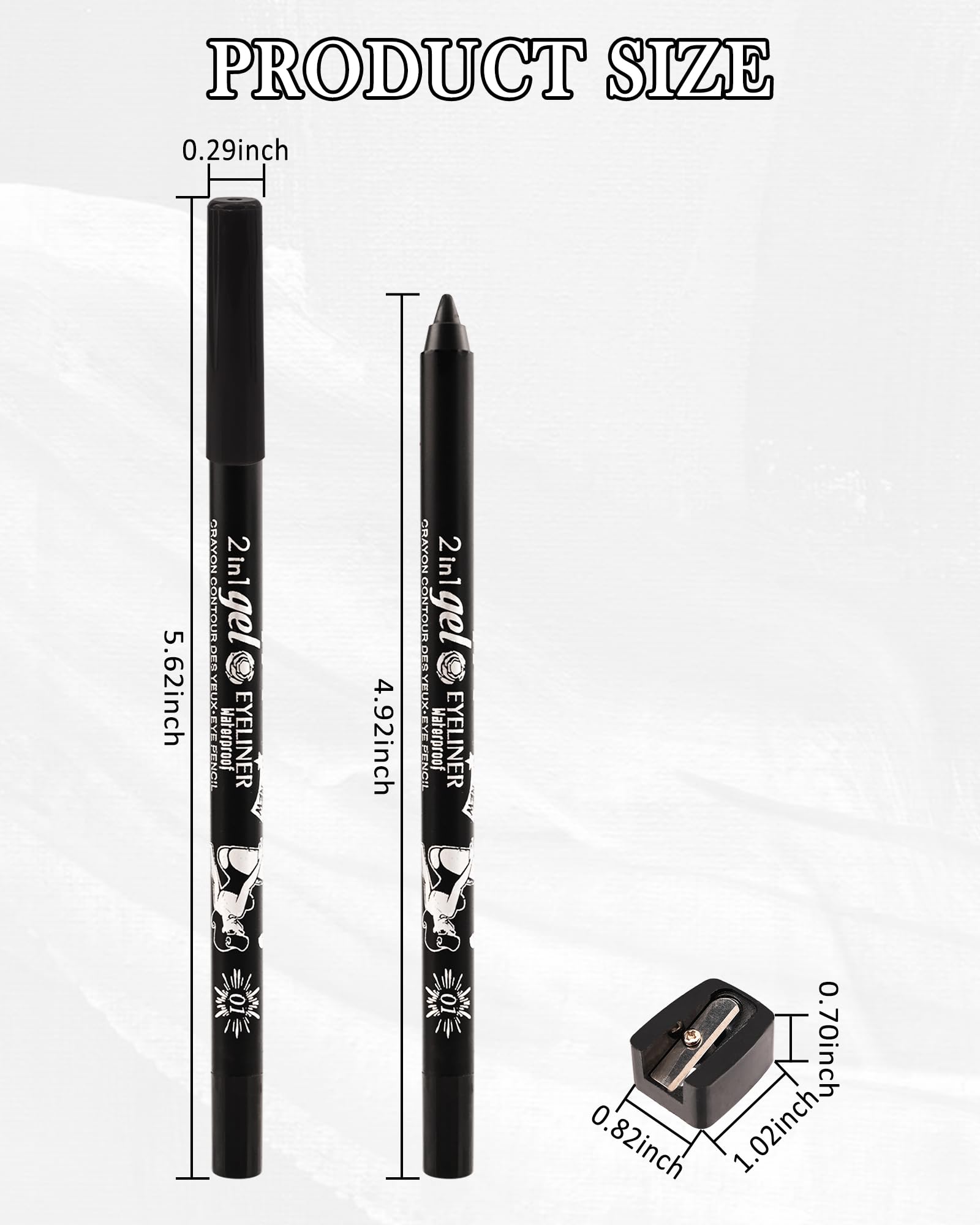 Lestpola pencil held in hand for size comparison showing compact portable design