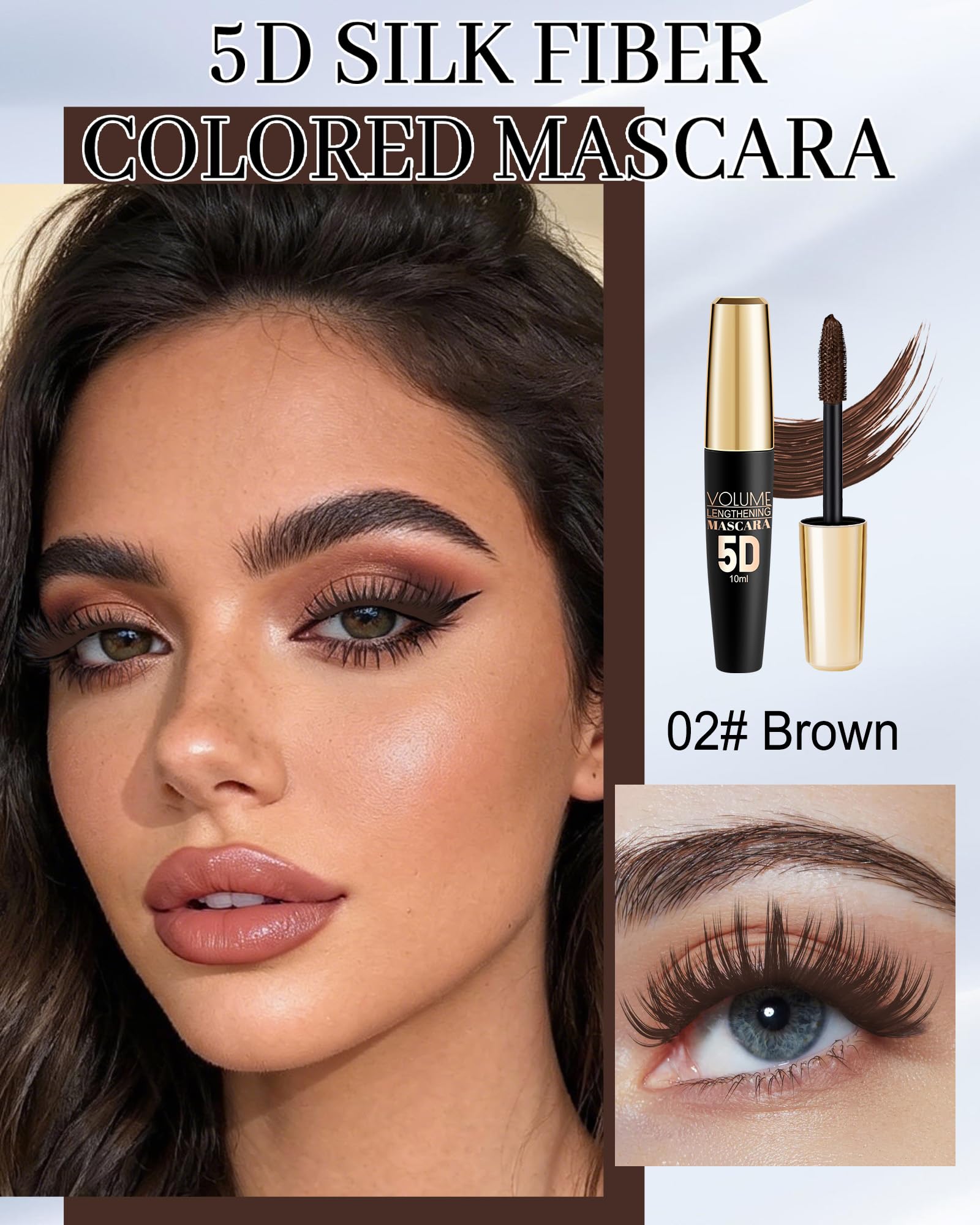 Lestpola silicone brush close-up separating lashes for precise application