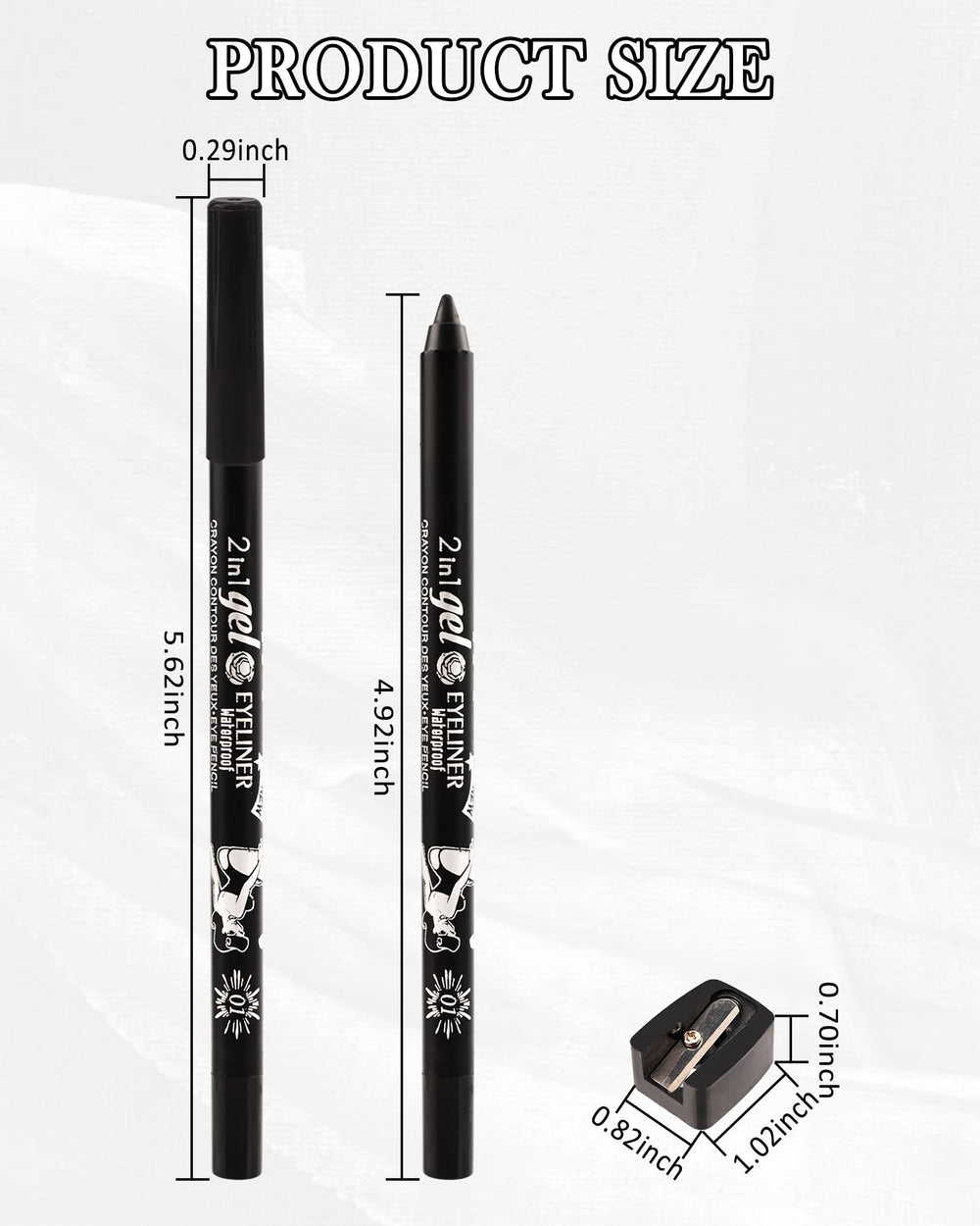 Lestpola pencil in a travel makeup bag for convenient touch-ups