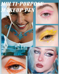 Lestpola eyeliner water splash test showing waterproof, long-wear benefit