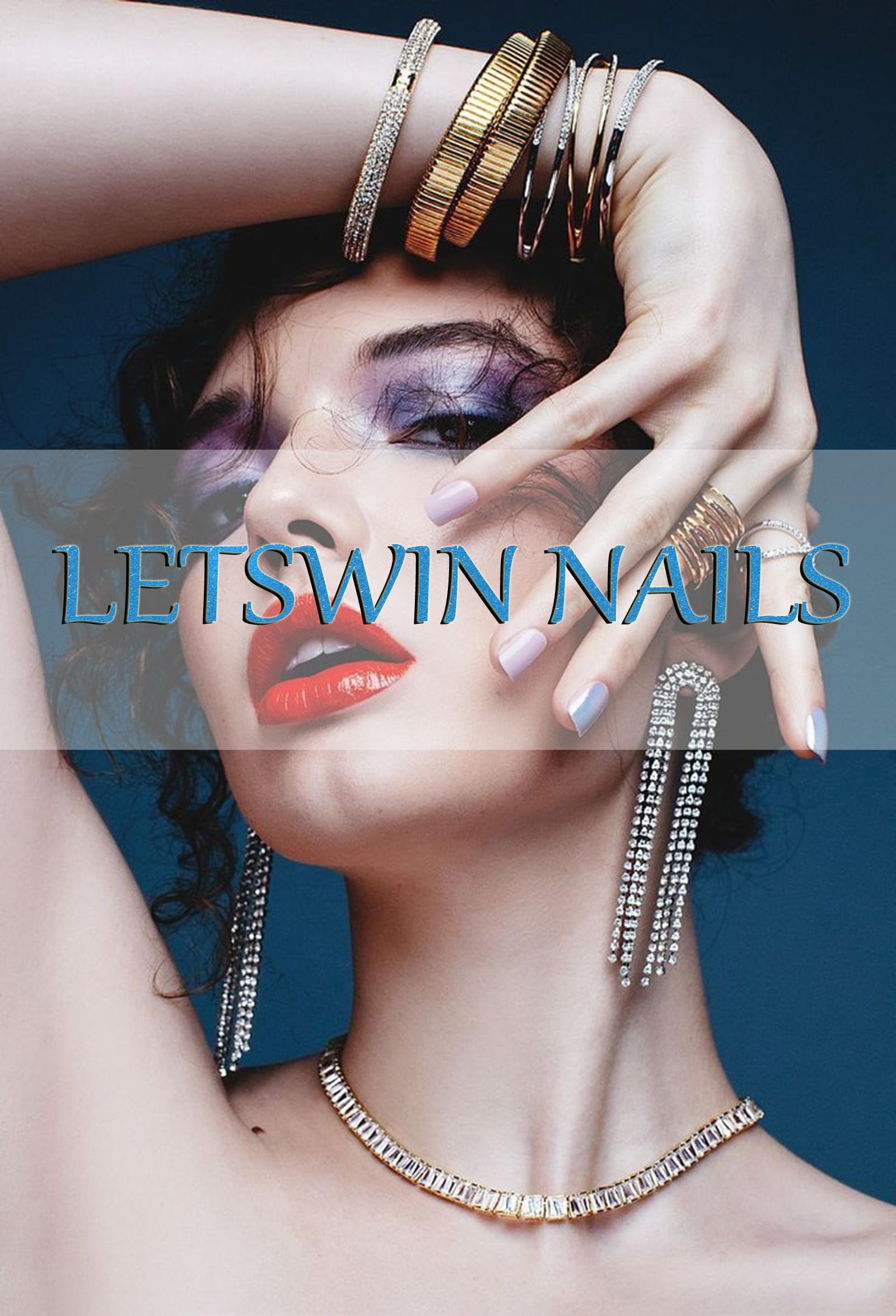 LETSWIN lifestyle image of worn nails showing chic finished manicure