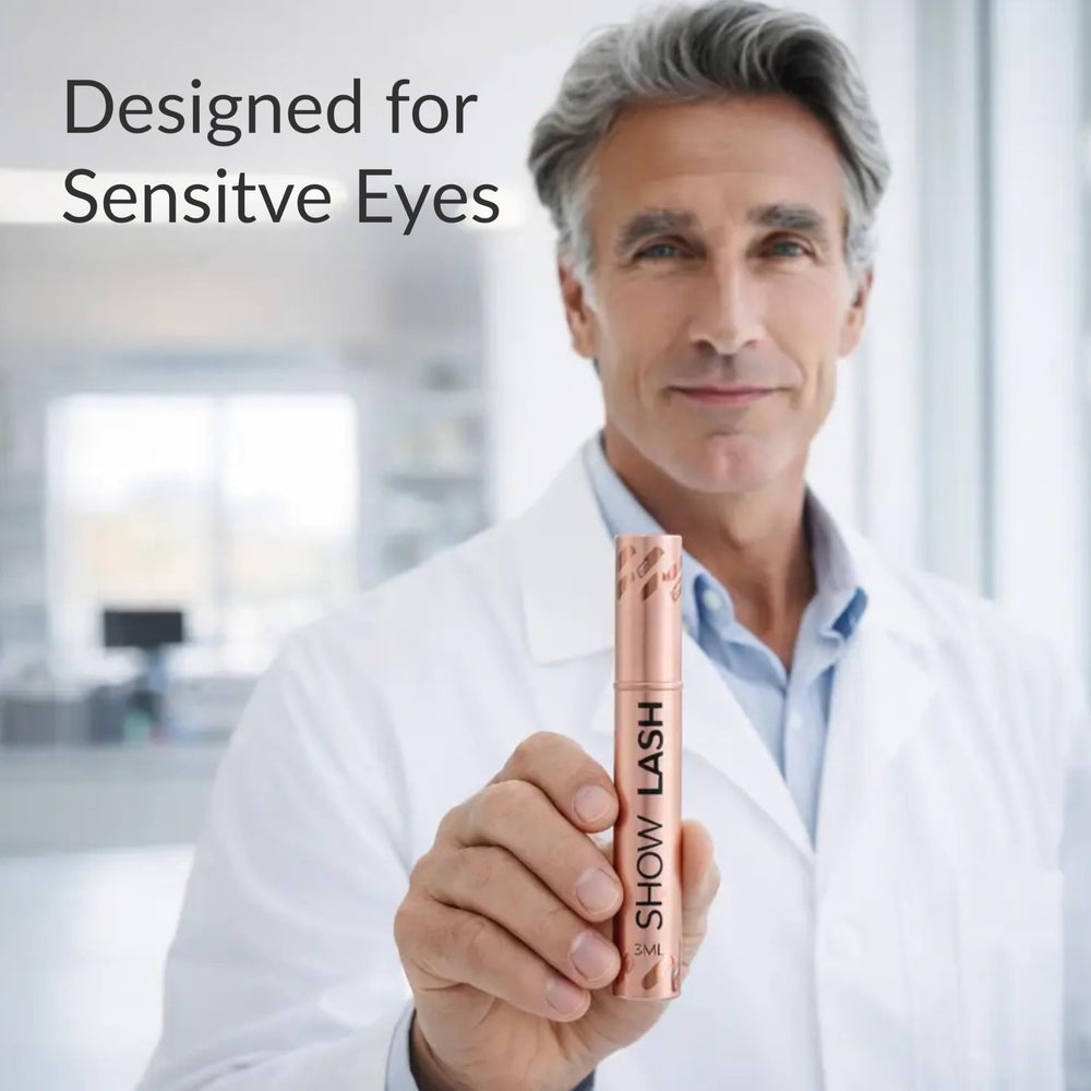 LeVaye' applicator closeup highlighting fine brush for precise lash-line application