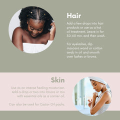 Leven Rose bottle beside warm bowl for hot oil treatment and deeper conditioning