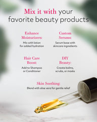 Hand applying Leven Rose jojoba oil for skin showing quick absorption benefit