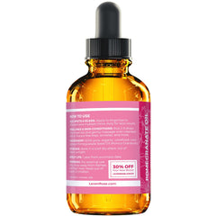 Applying Leven Rose pomegranate oil to facial skin for hydration and a subtle natural glow