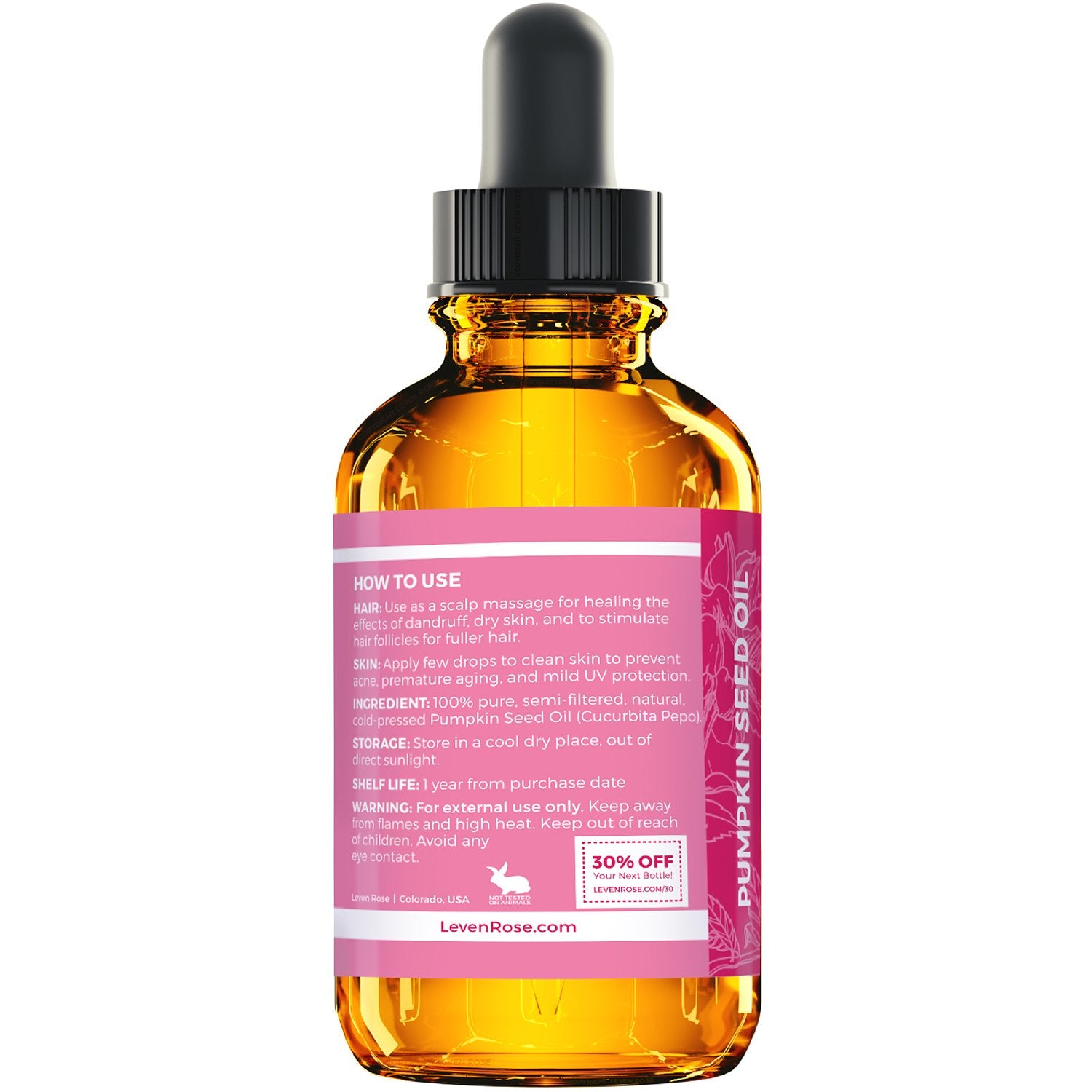 Leven Rose applied to scalp demonstrating massage for healthier follicles
