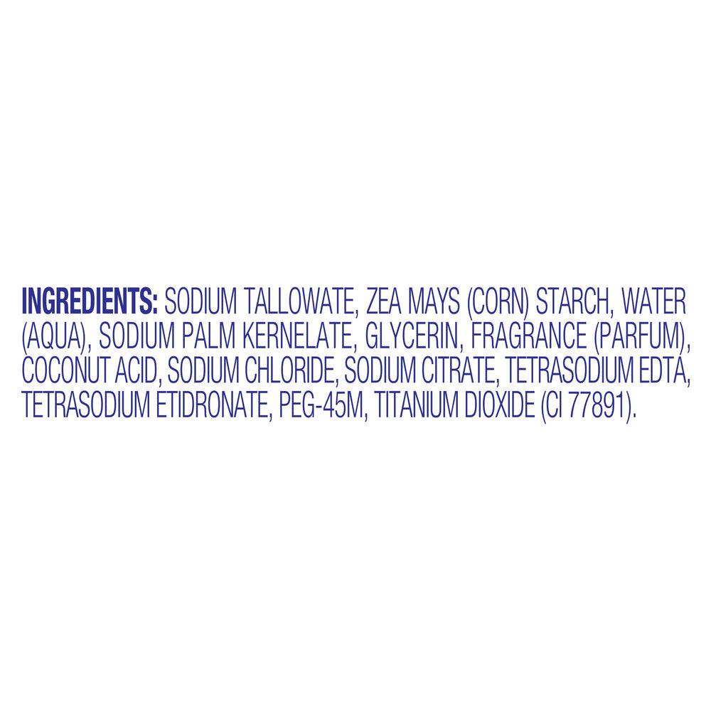 Lever 2000 original open pack label detail showing ingredients and updated packaging clarity