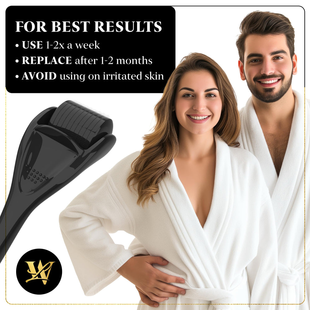 Lexi White Beauty roller in use on face demonstrating safe technique and improved product absorption benefit