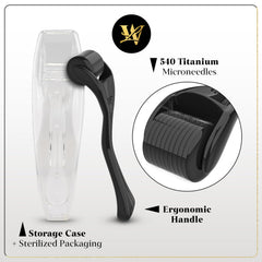 Lexi White Beauty roller in use on scalp showing light coverage for targeted follicle care benefit