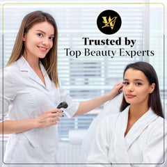 Lexi White Beauty product label and packaging showing sterilized roller and brand trust benefit