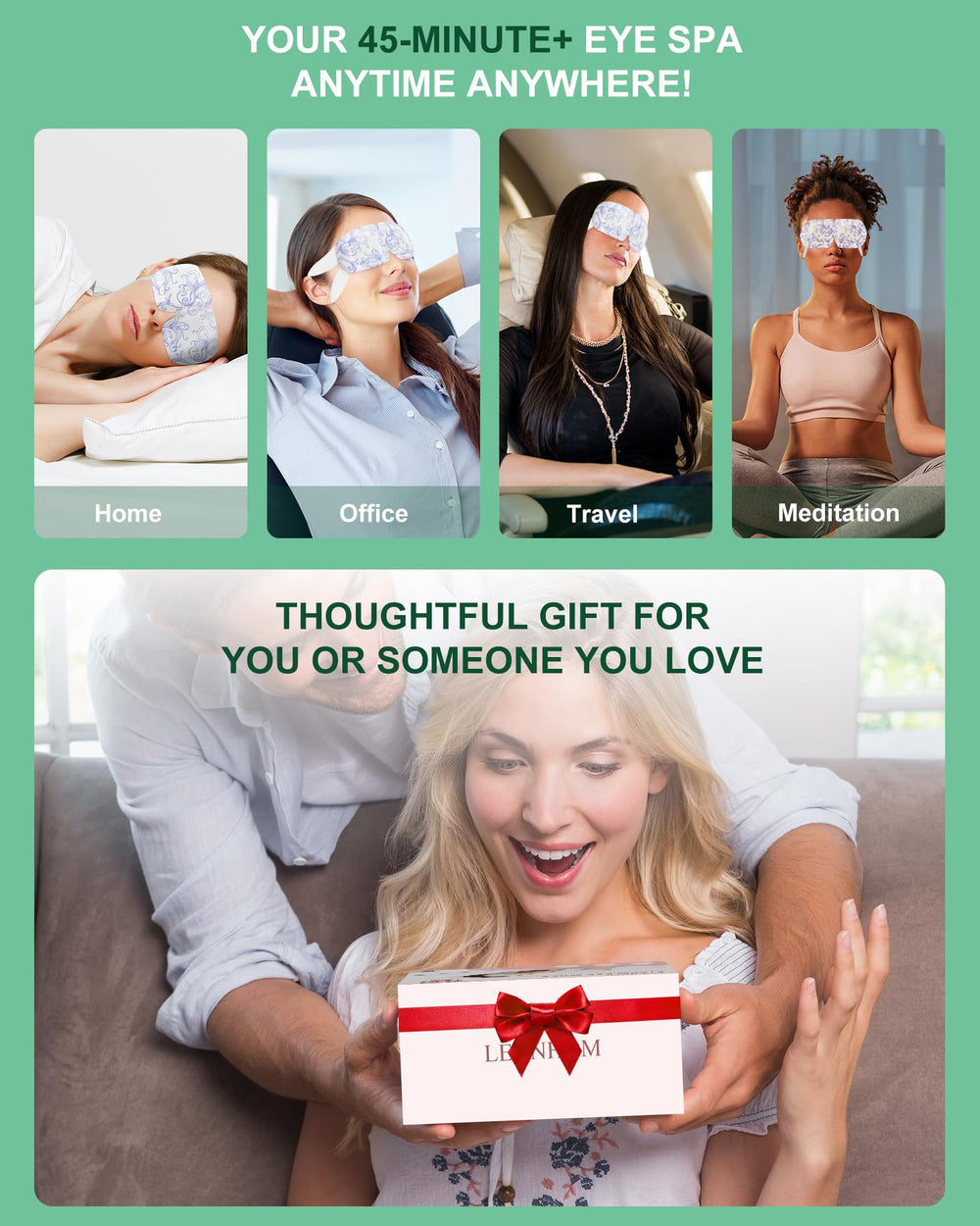 LEXNHOM lifestyle image resting on couch promoting soothing break