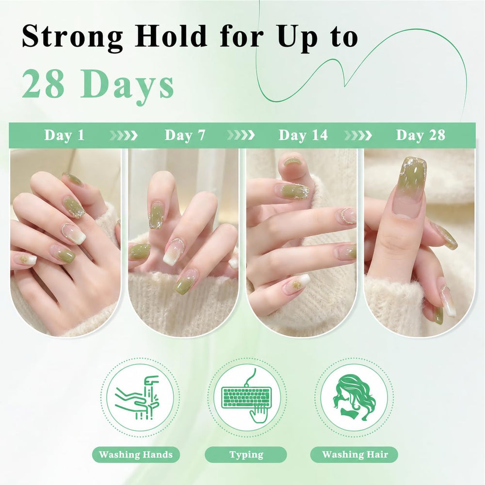 LEYKOSH removal demonstration showing safe soak-release technique protecting nails