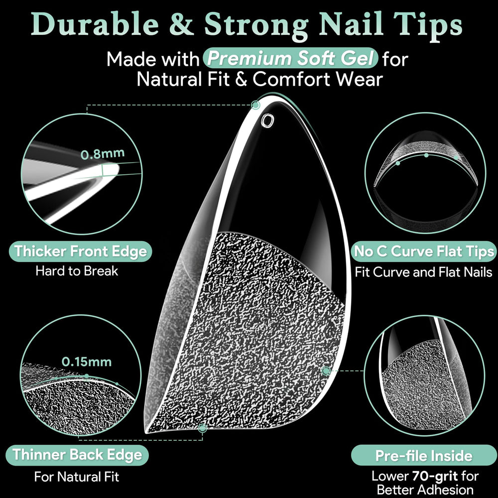 LEYKOSH ultra-thin cuticle base close shot blending seamlessly for natural appearance