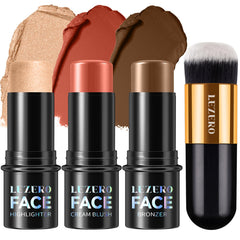 Lezero front packaging showing three sculpting sticks and product benefits