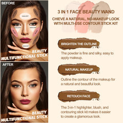 Lezero highlighter stick tip detail illustrating precise application and luminous boost