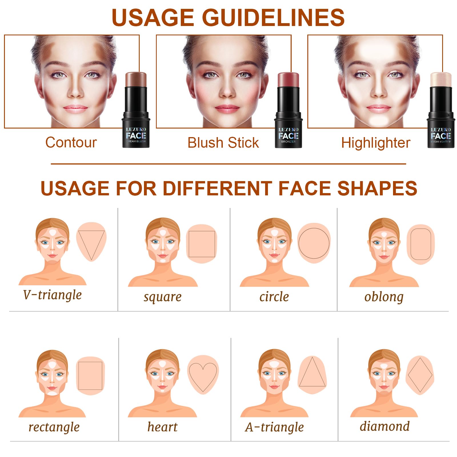 Lezero arm swatches of three shades showing adaptable pigments benefit