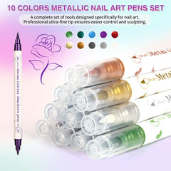 Lezero close-up of dual-tip brush and fine point offering versatile precision