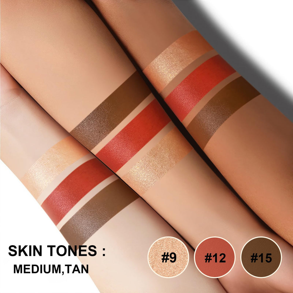Lezero highlighter swipe on skin highlighting soft luminous finish