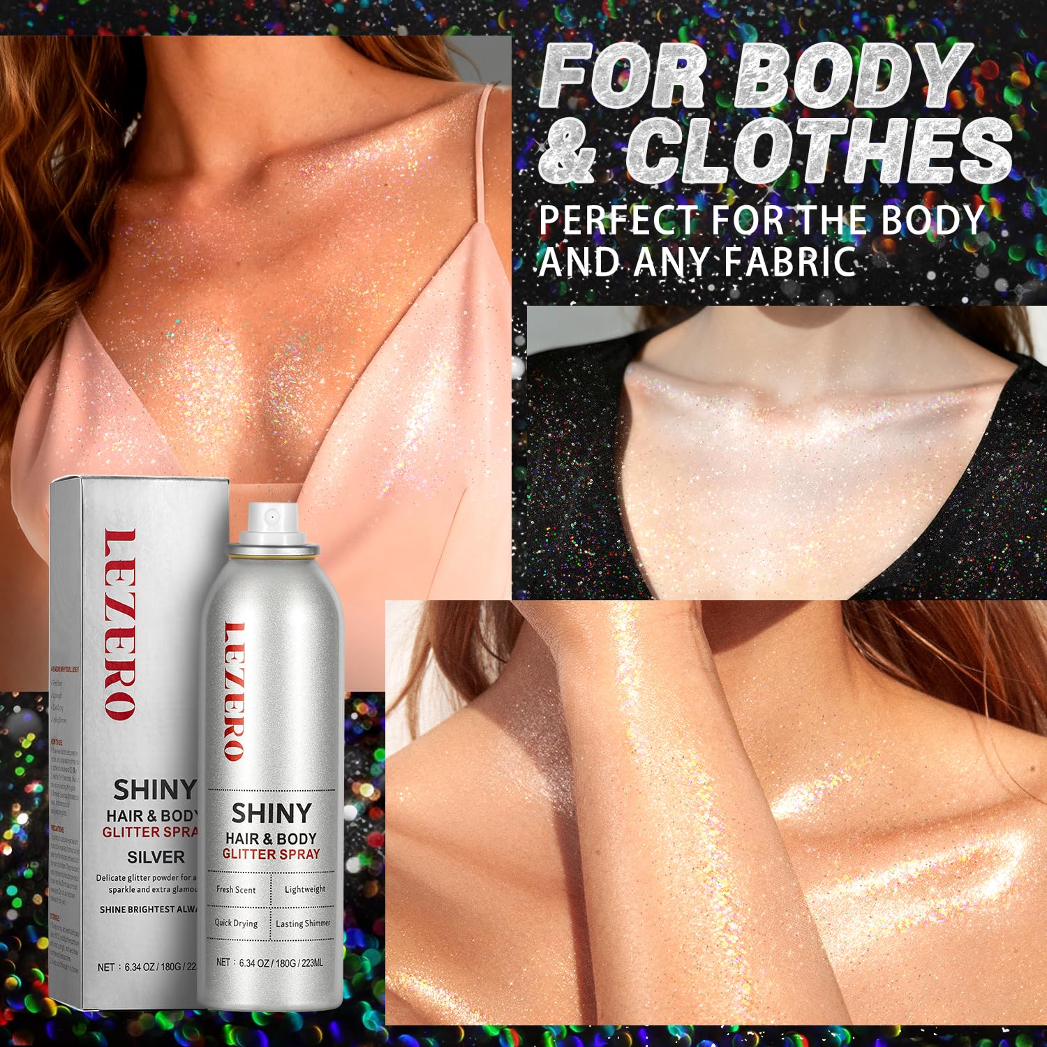 Lezero label detail highlighting ingredients and safety information for skin-friendly use benefit