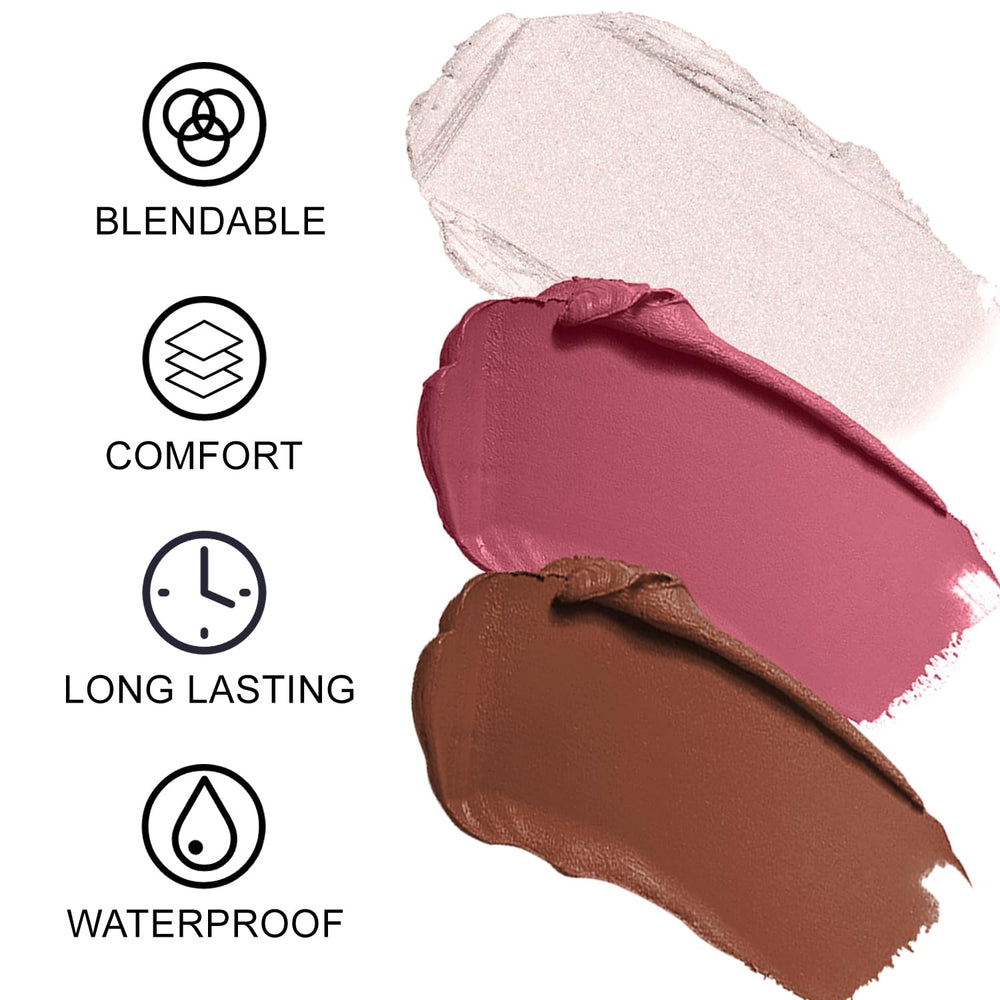 Lezero open contour stick tip highlighting shape for precision sculpting and natural shadows