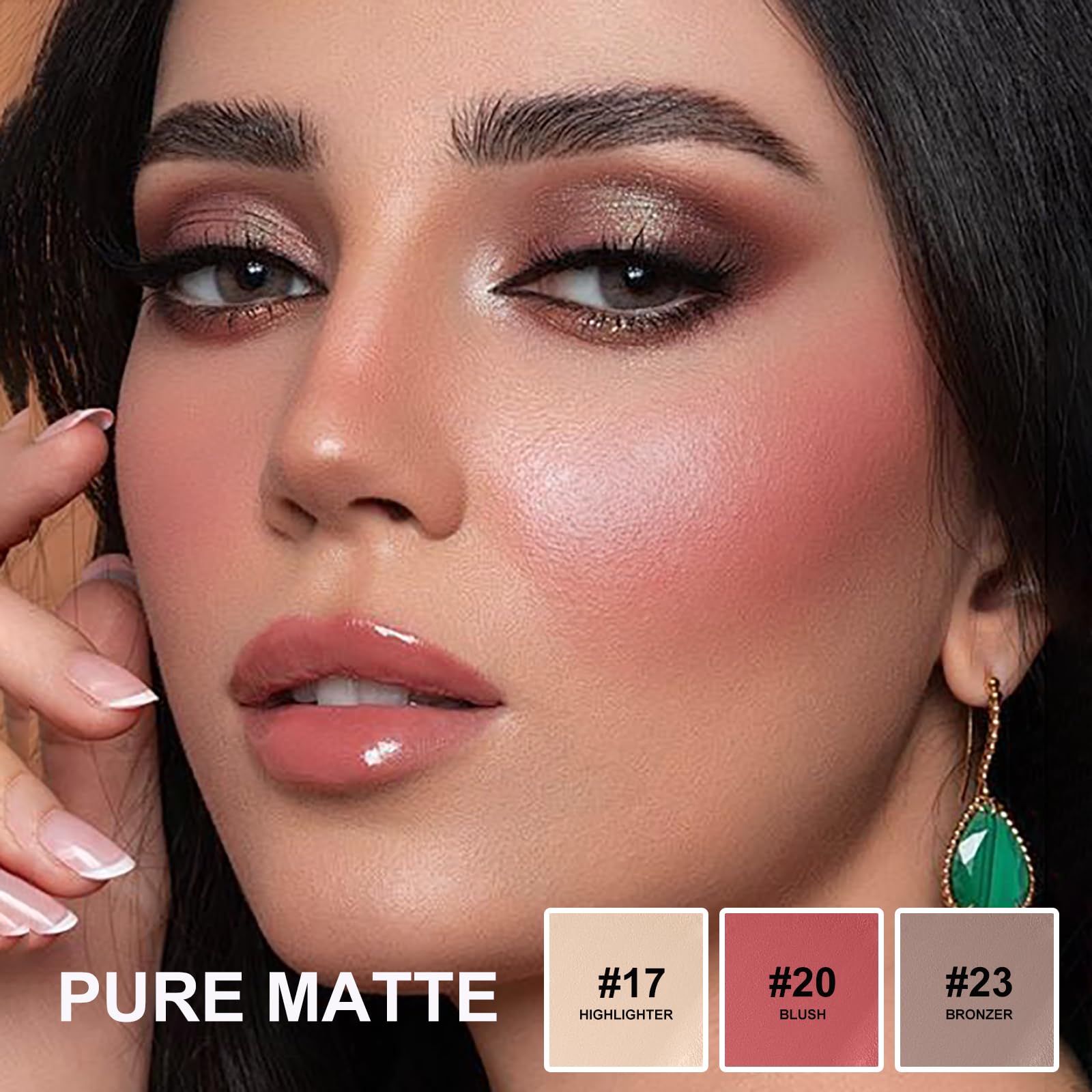 Lezero cream stick texture swatch showing smooth blendable finish benefit