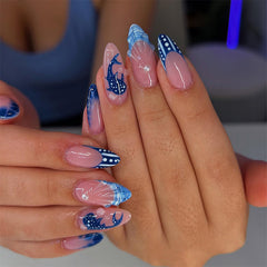 LFAAYYF front packaging showing blue French tips and 3D ocean accents for instant style