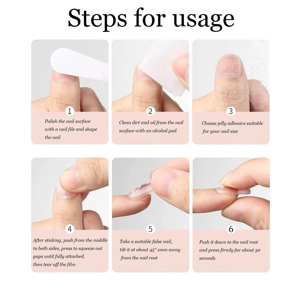 LFAAYYF nails beside ruler showing size range for accurate fit and selection