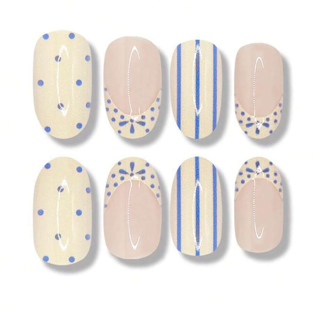 LFAAYYF side profile of short almond shape for comfortable, snag-free wear