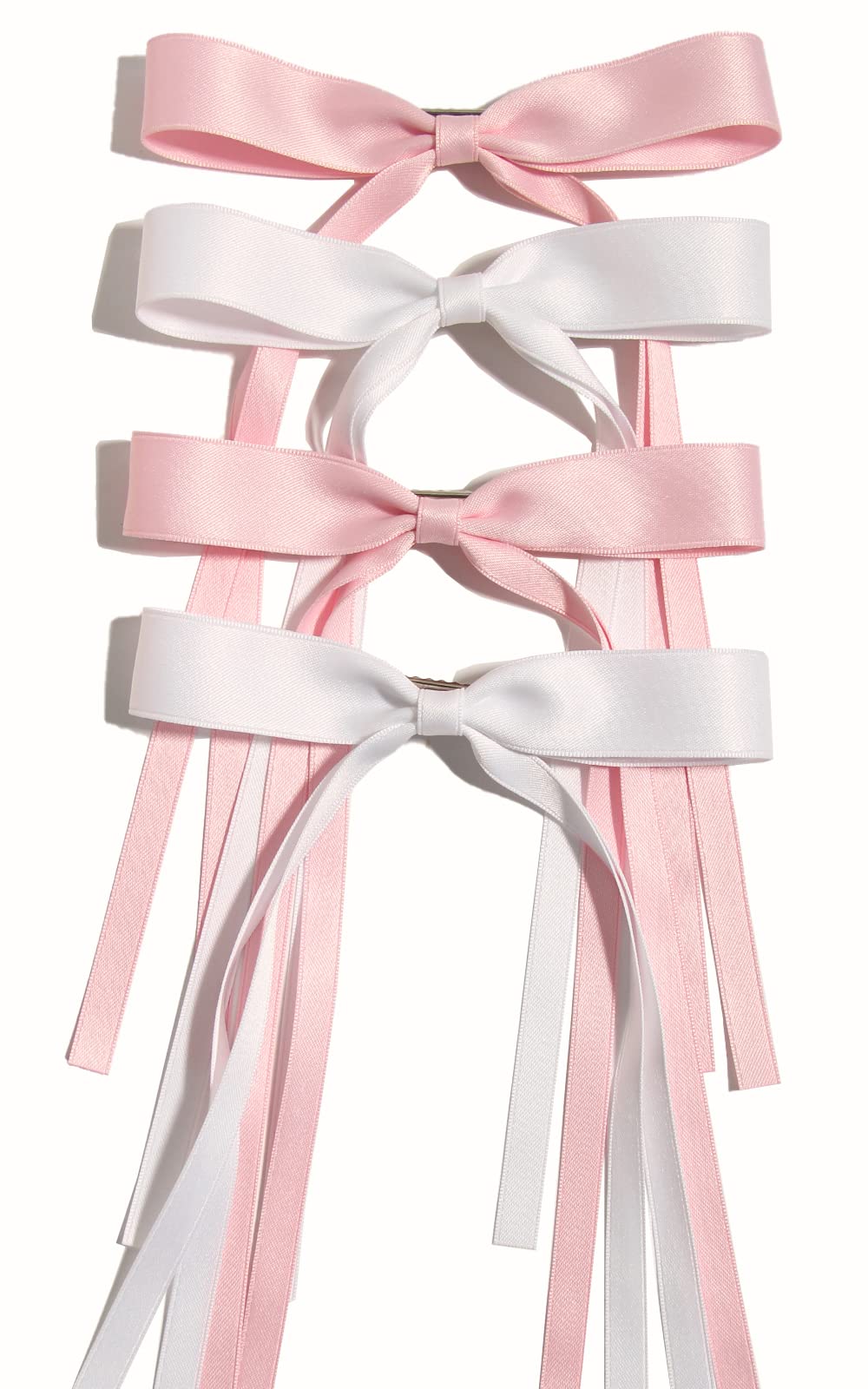 LFOUVRE front packaging showing pink bowknot clips and benefits of style