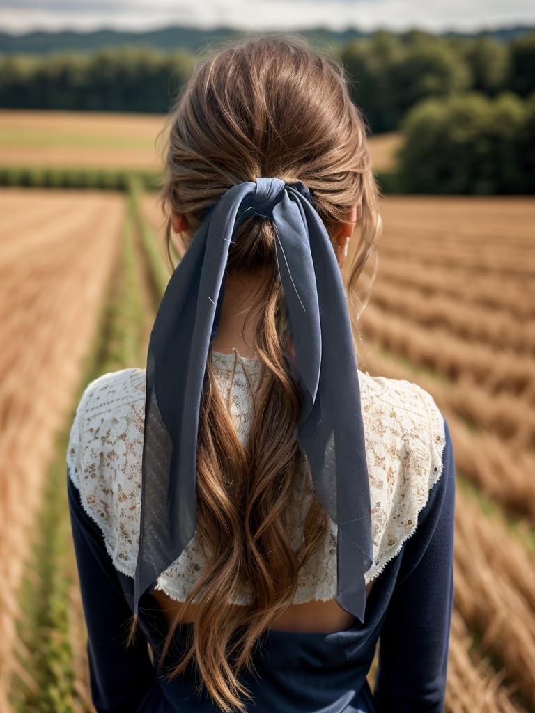 LFOUVRE scrunchie on wrist as accessory offering versatile wear option