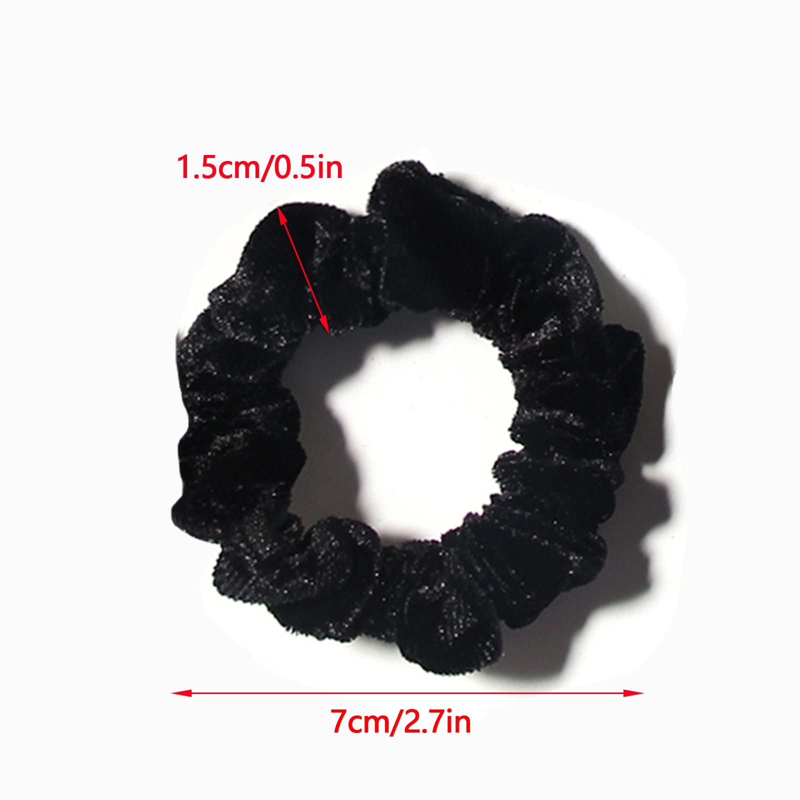 LFOUVRE scrunchie securing a bun and braid for tidy, low-bulk styling