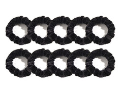LFOUVRE small velvet scrunchies front pack showing neat compact set and versatility