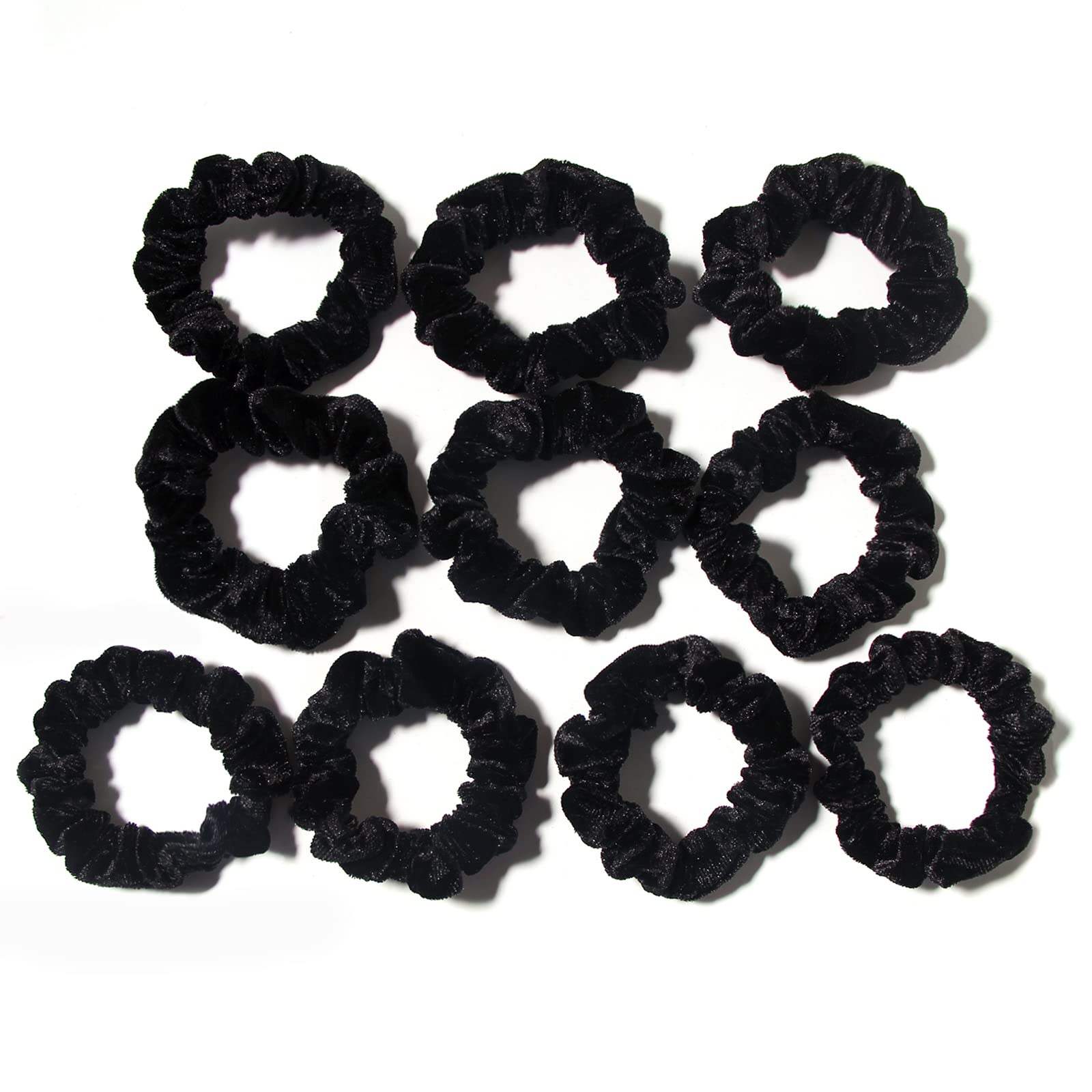 LFOUVRE single small scrunchie side view demonstrating slim profile and secure hold
