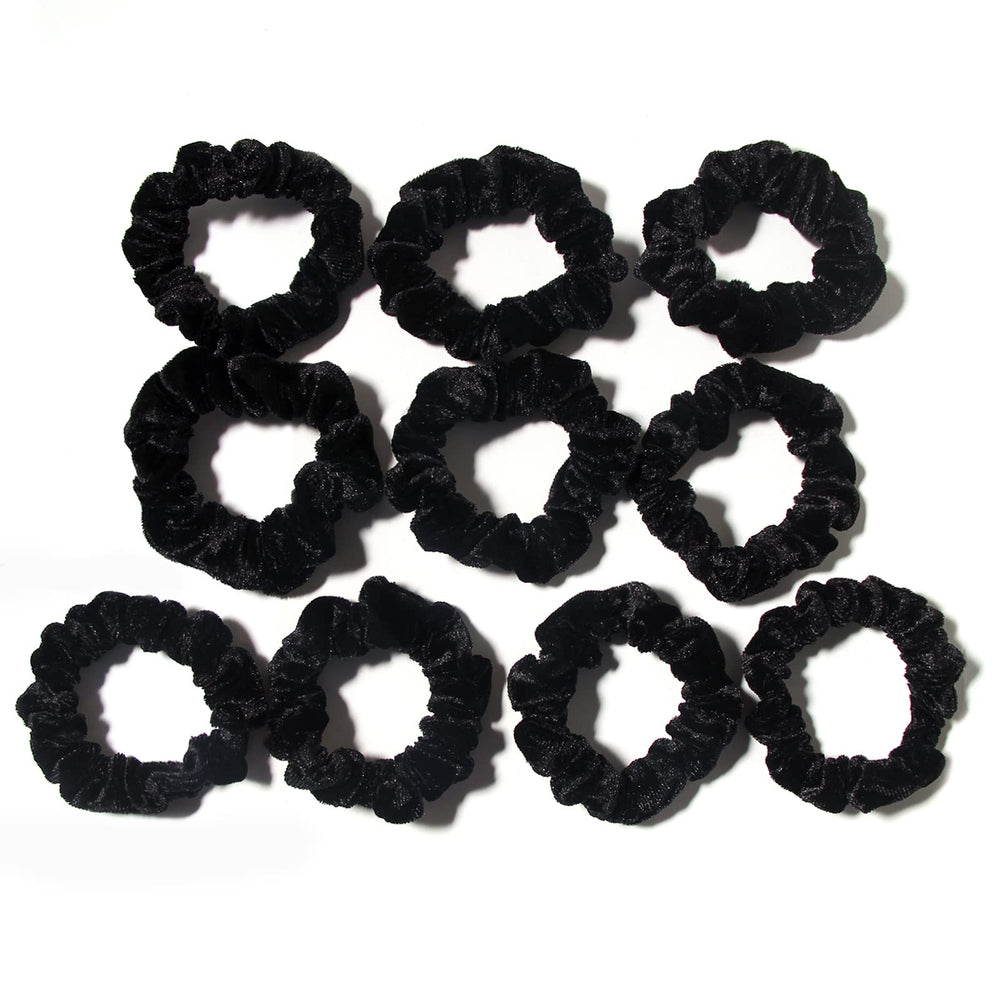 LFOUVRE single small scrunchie side view demonstrating slim profile and secure hold