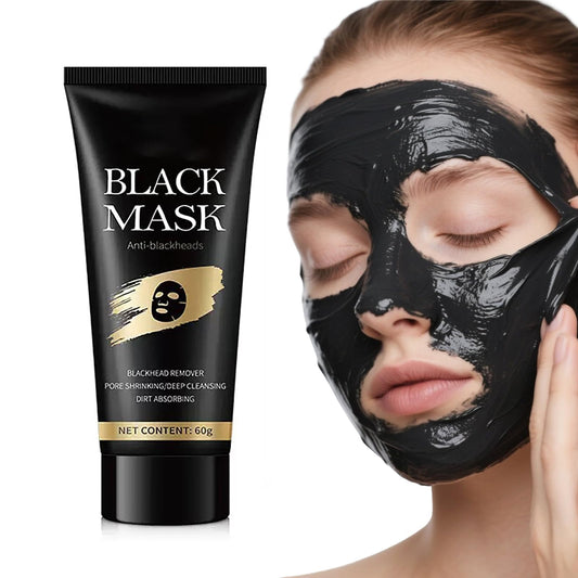 LFuTPm jar front view showing label and charcoal mask, clear product benefit