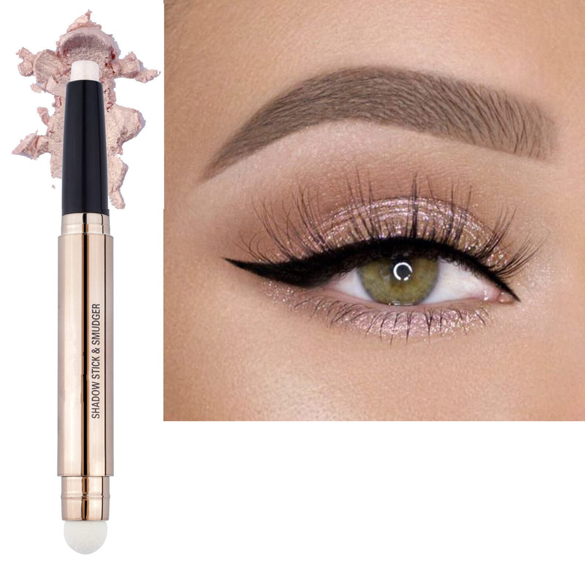 LGSZGDCN front packaging showing 12 eyeshadow sticks and compact box, convenient travel kit