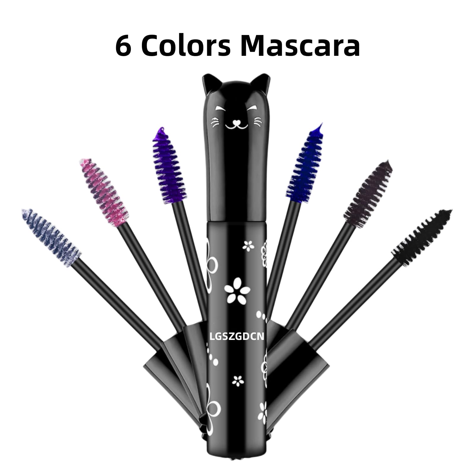 LGSZGDCN eyelash application on model demonstrating lift and waterproof hold